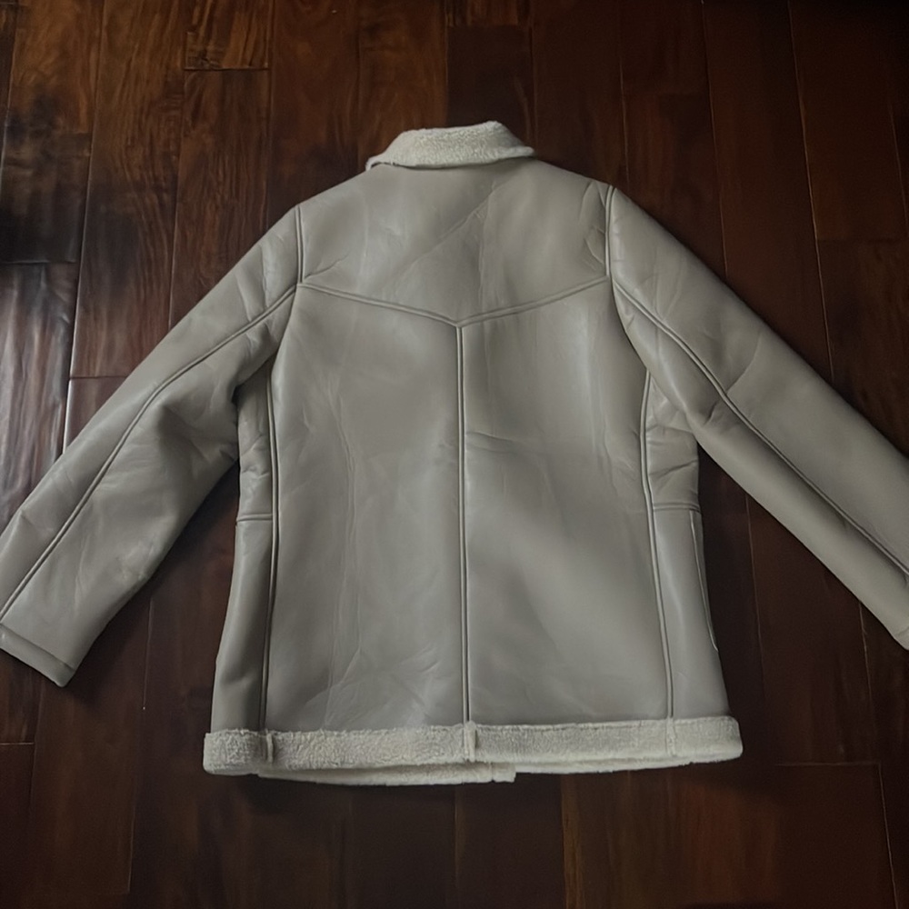 ASTR the label size XL Francine Faux Leather Shearling Jacket - Picture 4 of 5